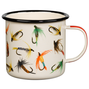 Enamel Mug with Flies