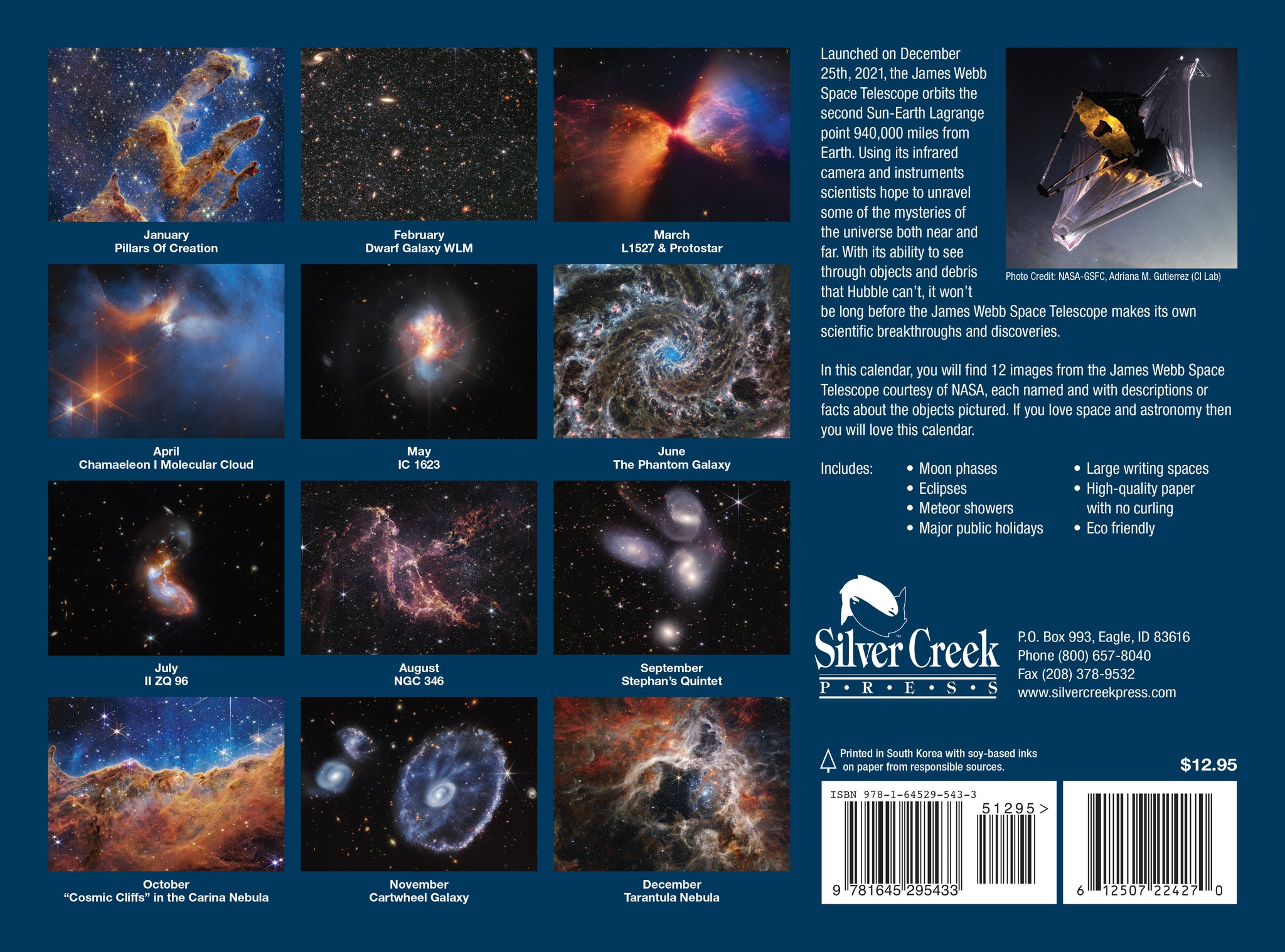2024 James Webb Space Calendar - Silver Creek Press 2024-james-webb-space-calendar-silver-creek-press