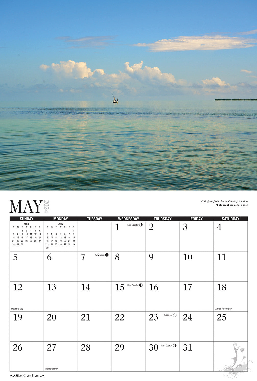 2024 Saltwater Fly Fishing Calendar - Silver Creek Press
