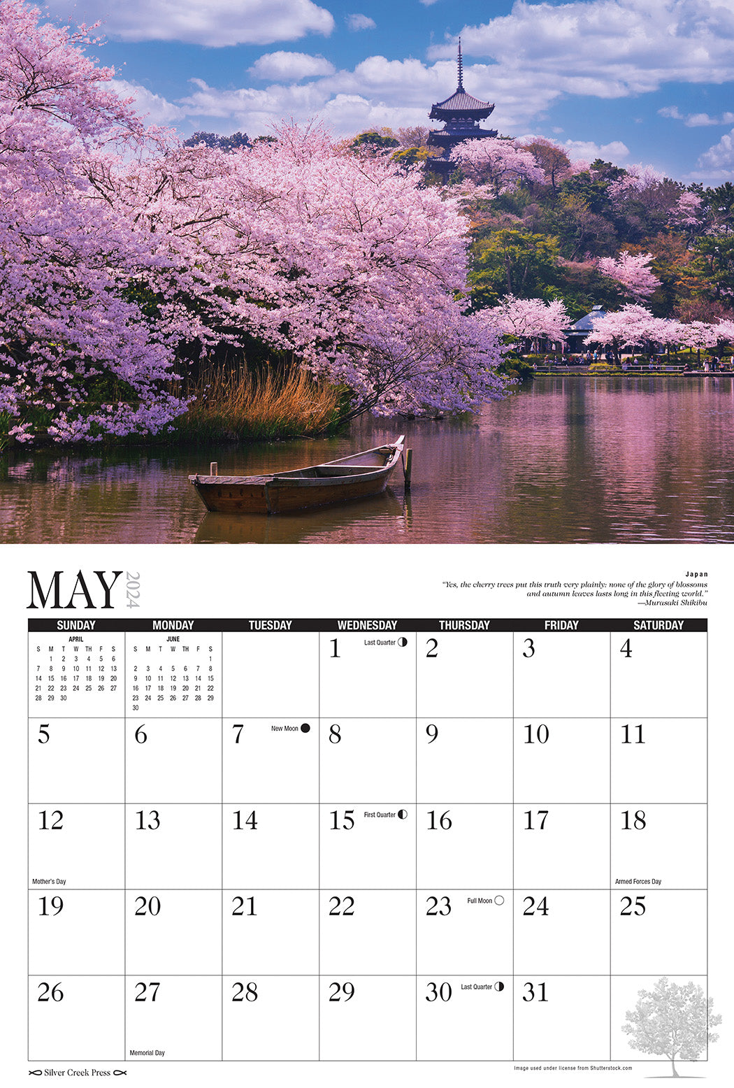 2024 Trees Calendar Silver Creek Press