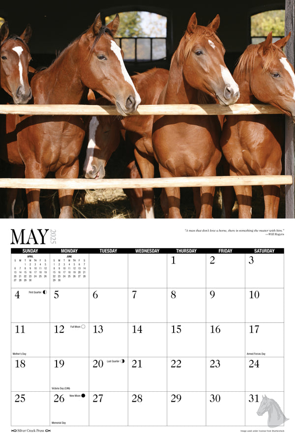 March 2025 Horse Calendar March 2025 Horse Calendar