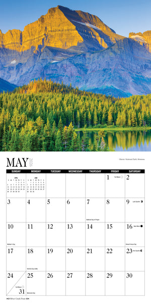 2026 America's National Parks & Forests Calendar 12x12