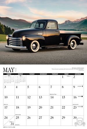2026 Classic Cars Calendar