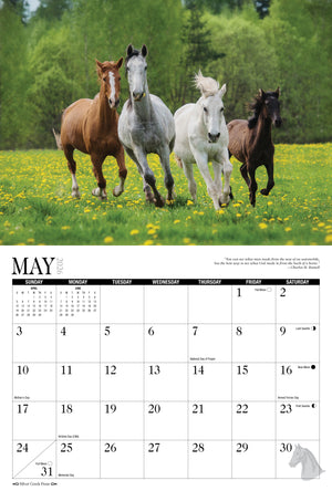 2026 Horses Calendar