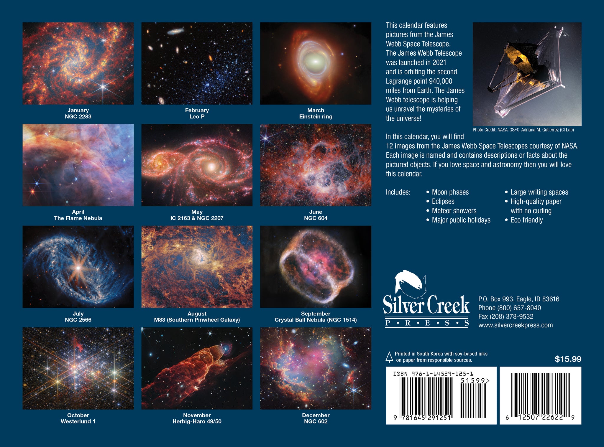 2026 James Webb Space Telescope Calendar Silver Creek Press 2026 James Webb Space Telescope Calendar Silver Creek Press