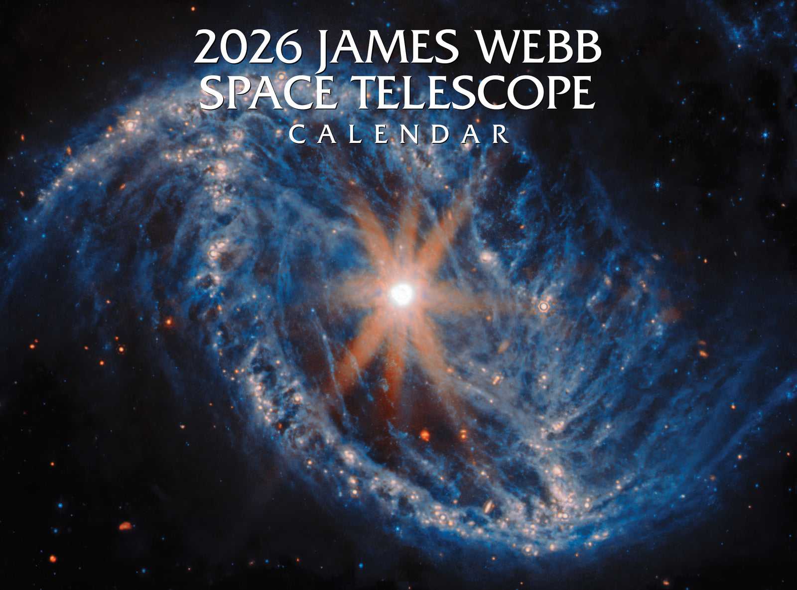 Image for a 2026 James Webb Space Telescope calendar featuring a star and nebula.