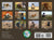 Calendar with monthly images of dogs and birds on a brown background, featuring Silver Creek Press branding.