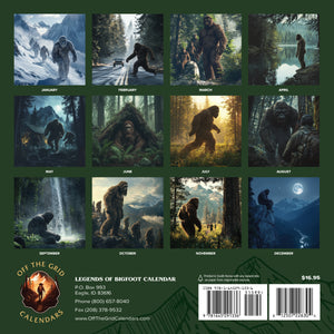 2026 Legends Of Bigfoot Calendar