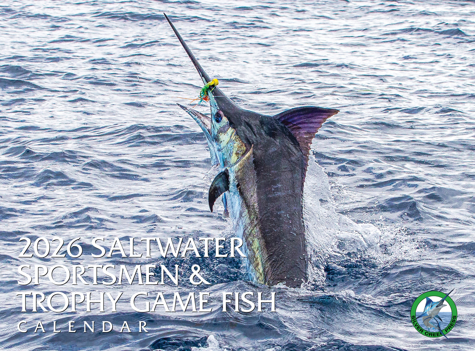 Marlin fish leaping out of the water a 2026 wall calendar