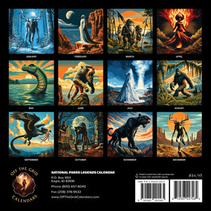 2027 National Parks Legends Calendar 12x12