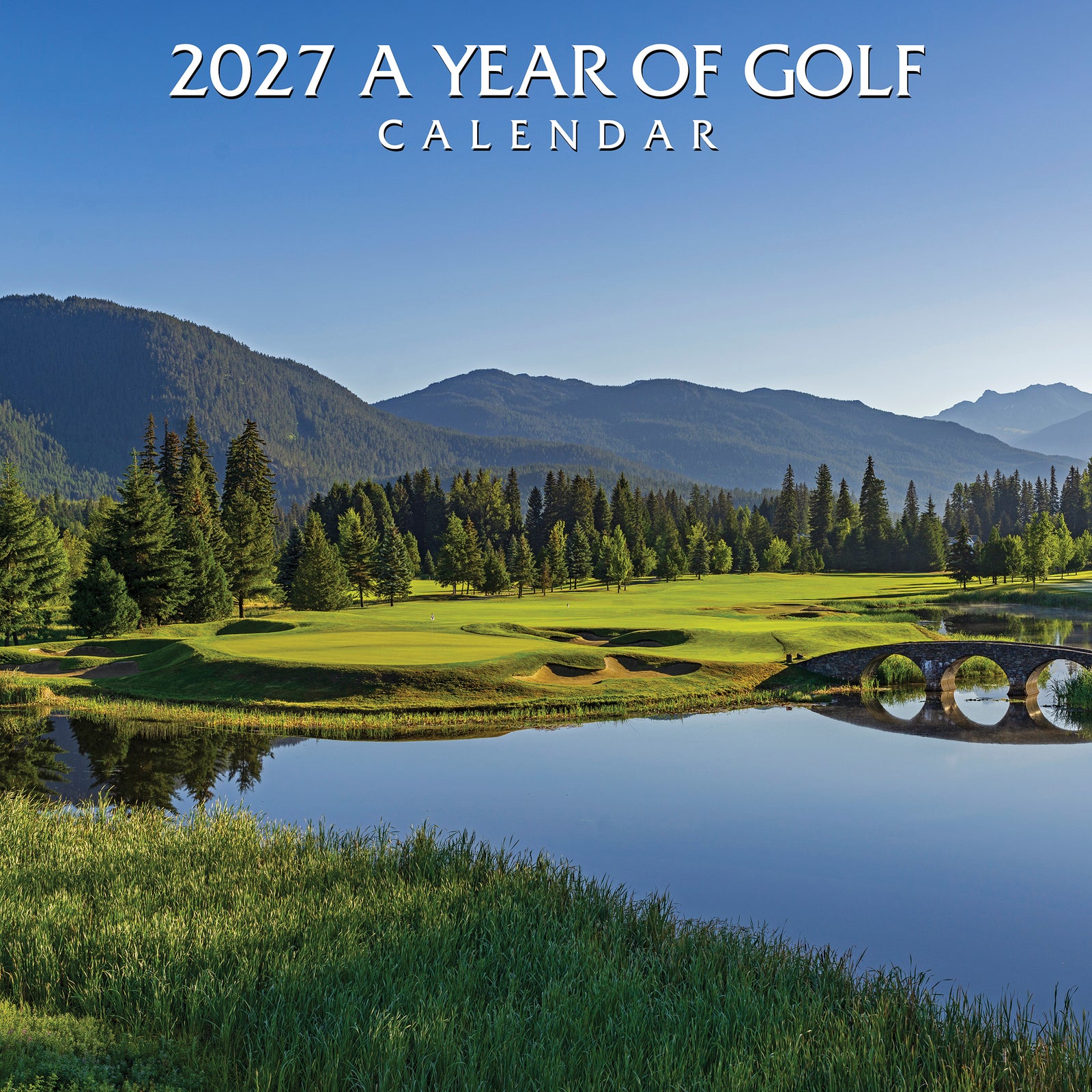 2027 A Year Of Golf Calendar 12x12