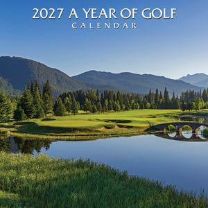 2027 A Year Of Golf Calendar 12x12