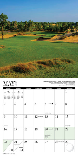 2027 A Year Of Golf Calendar 12x12