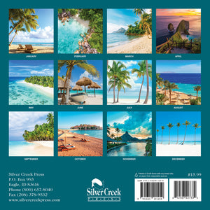 2027 Beaches Calendar 12x12