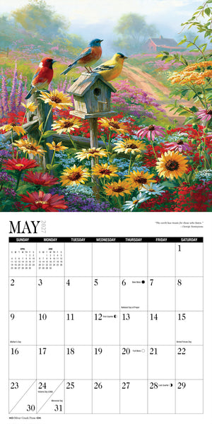 2027 Song Birds Calendar 12x12