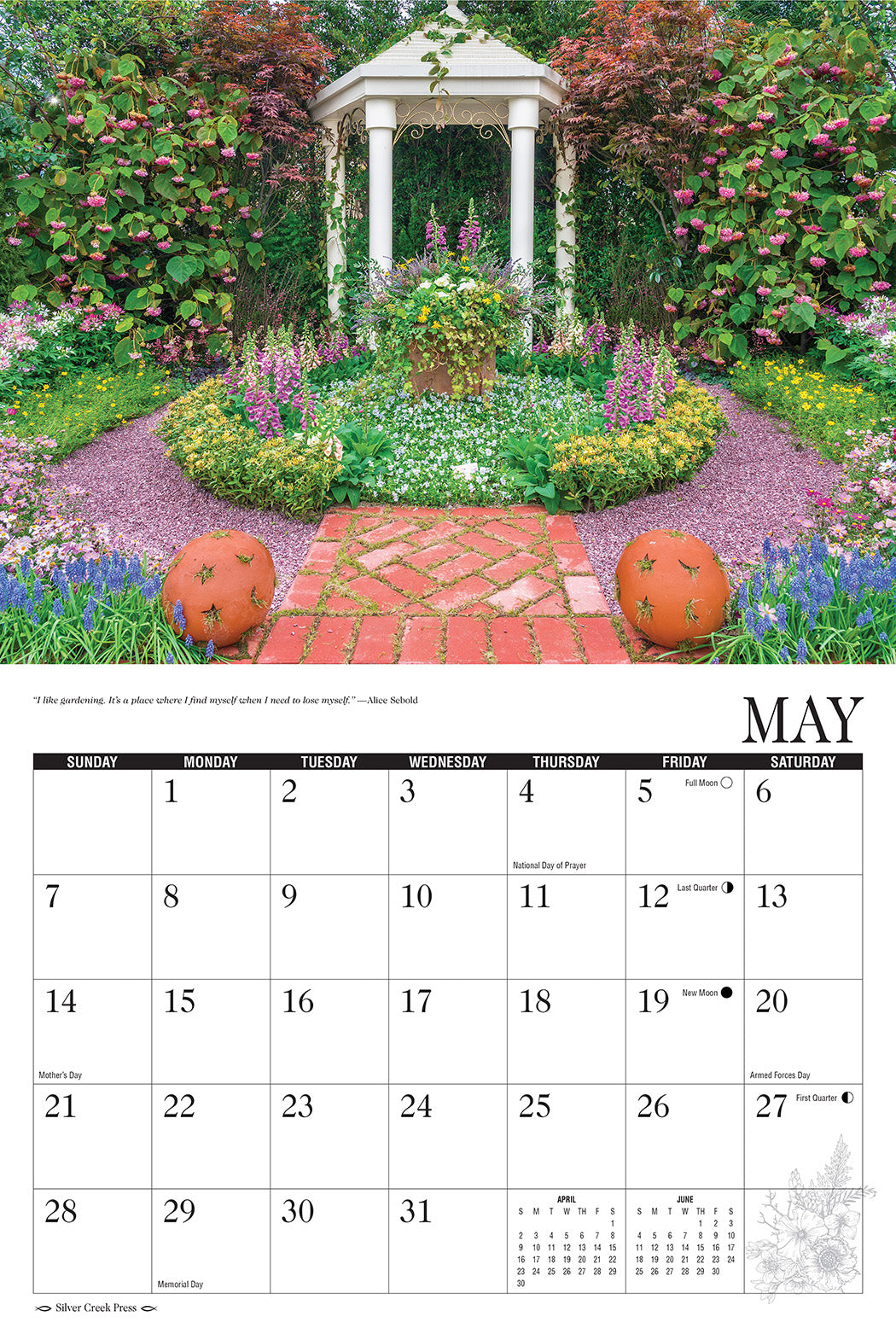 2023 Secret Gardens Calendar - Silver Creek Press