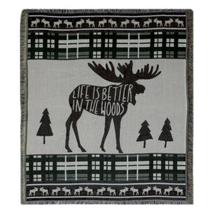 Moose Throw Blanket
