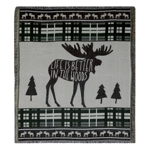 Moose Throw Blanket