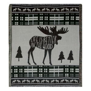 Moose Throw Blanket