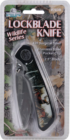 Wildlife Series- Lockblade Folding Knife