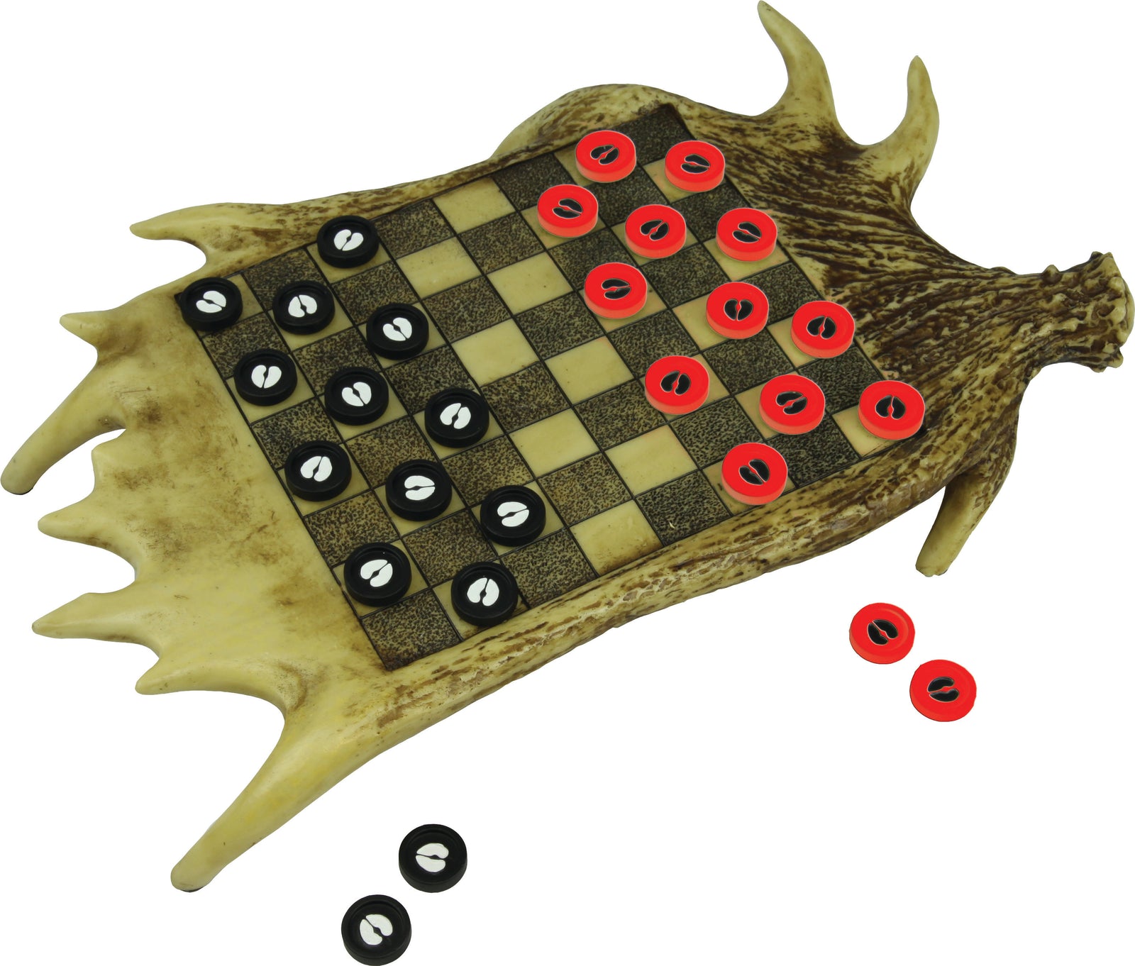 Wildlife Checkerboards- Moose Antler, Bass, & Bear