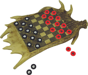 Wildlife Checkerboards- Moose Antler, Bass, & Bear