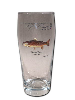 Angler's Pint Glasses- Choose From 4 Different Trout