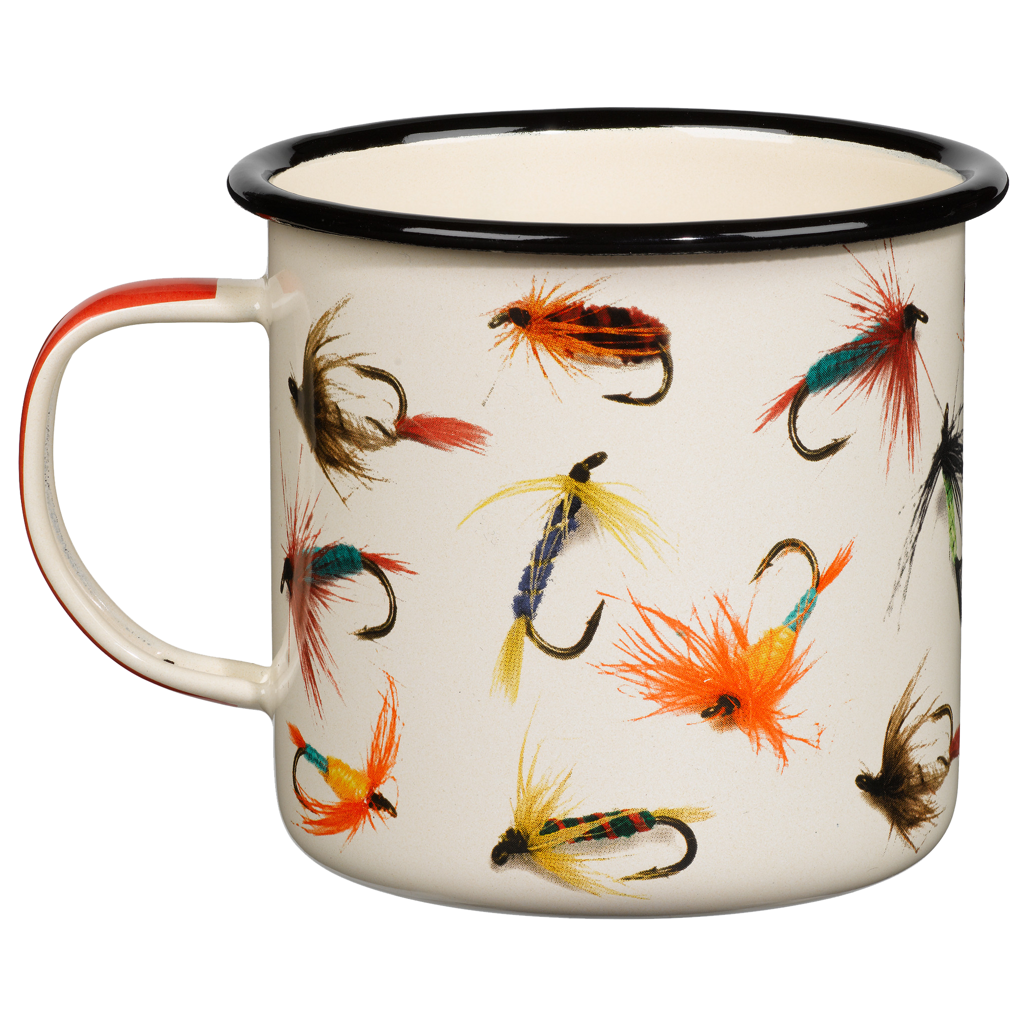 Enamel Mug with Flies