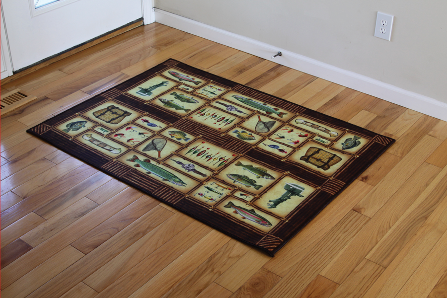 Large Indoor/Outdoor Mat: Fish