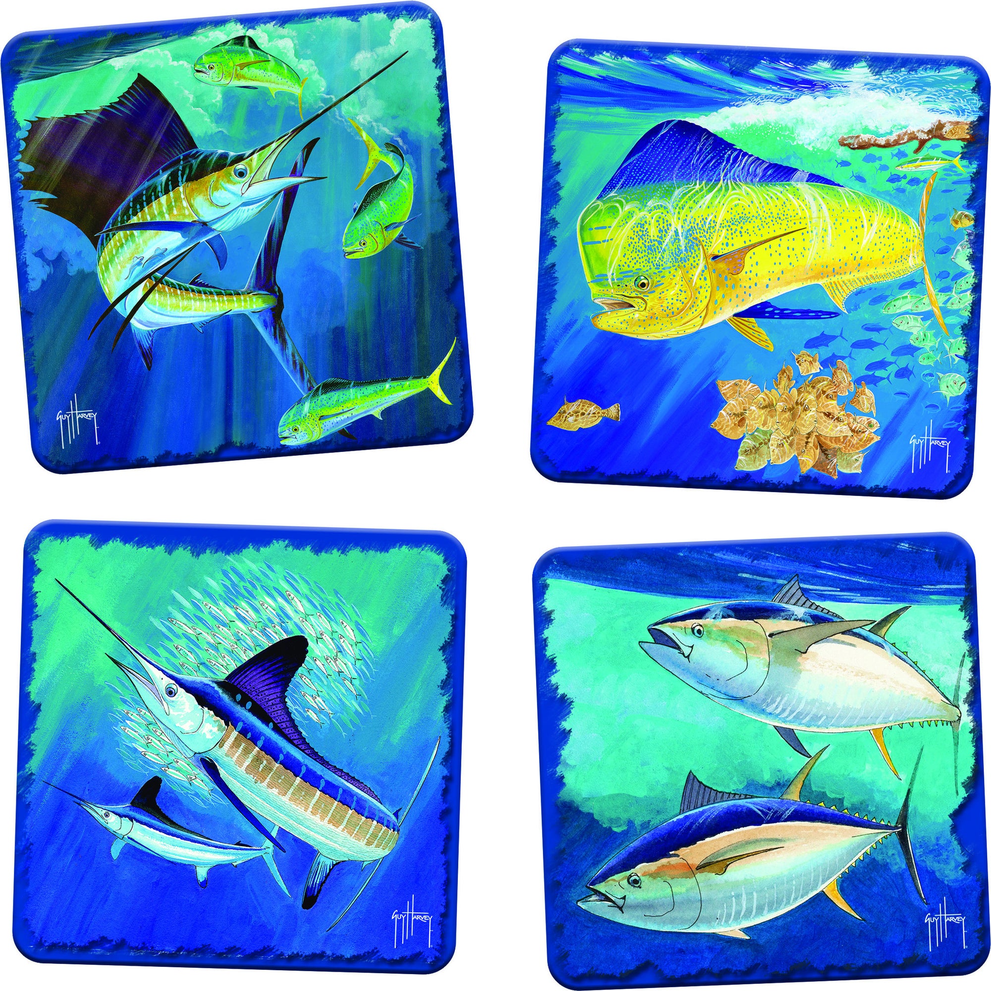 Guy Harvey Offshore Fish Coasters