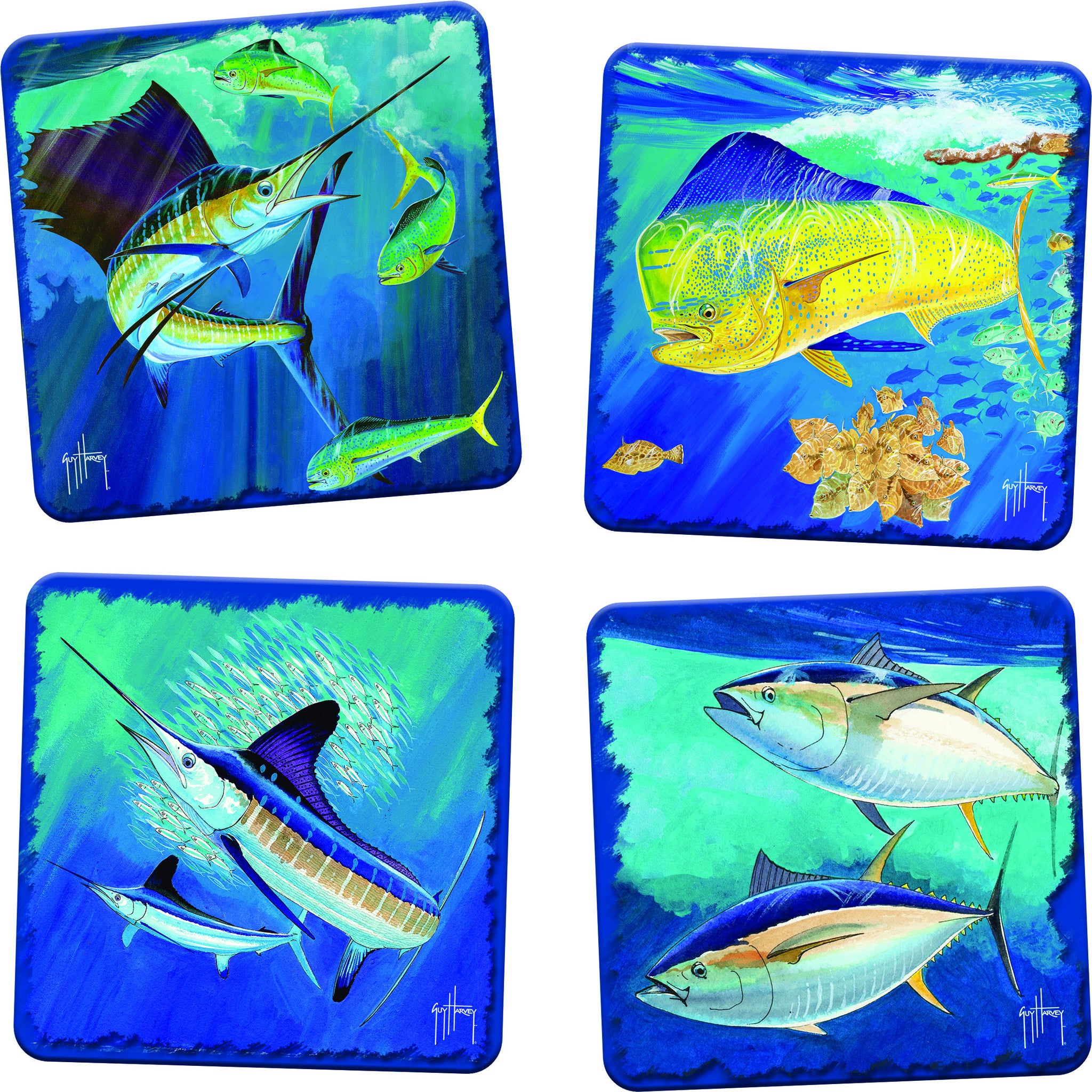 Guy Harvey Offshore Fish Coasters