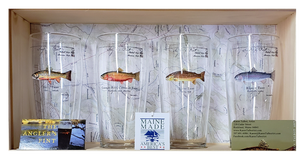 Angler's Pint Glasses- Choose From 4 Different Trout