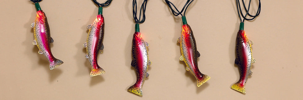 Indoor/Outdoor Decorative Trout Light Set