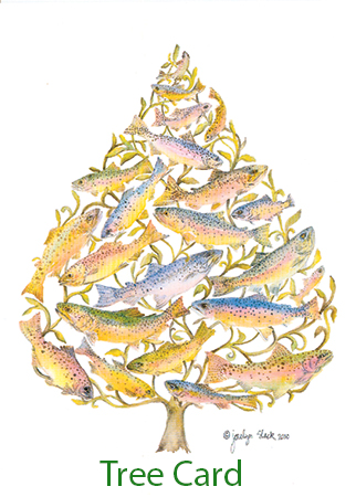 Trout Tree -Christmas Card